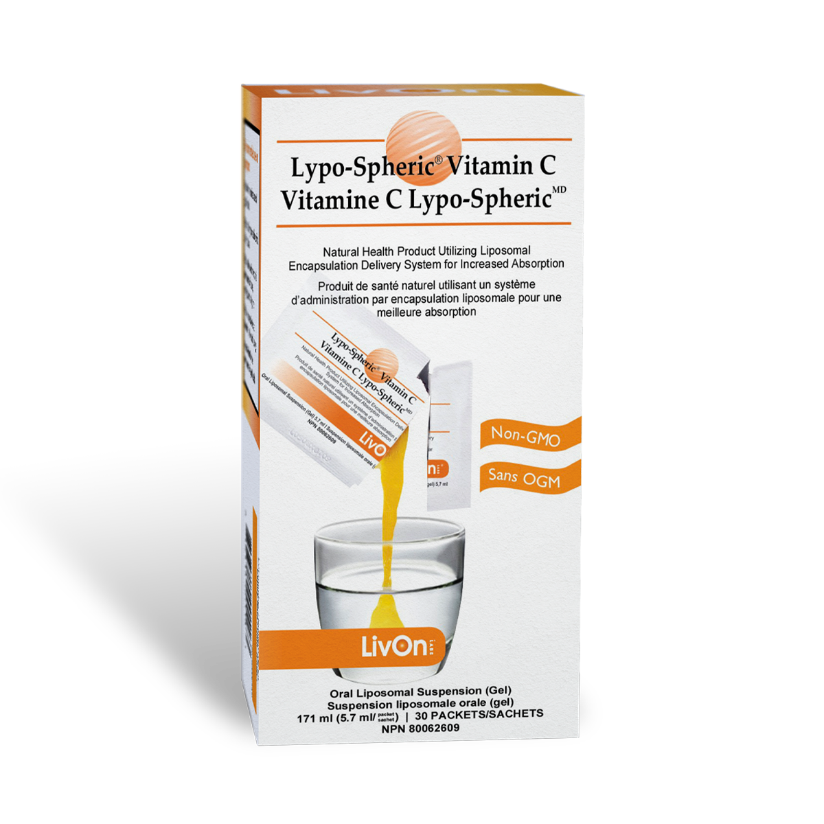 Lypo-Spheric Vitamin C 30袋　2箱 Liposomal Vitamin C - Lypo-Spheric® Vitamin C – LivOn Labs