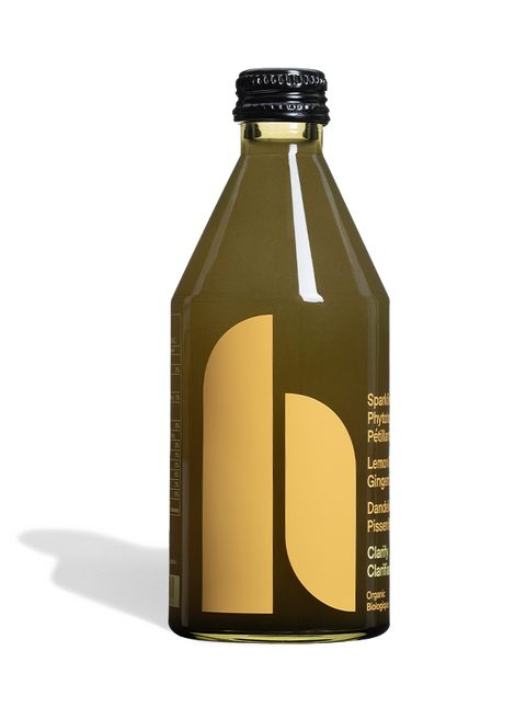 A sparkling dandelion beverage with organic lemon and apple juices to help support your digestive system.